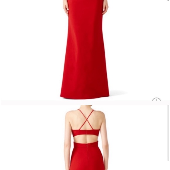 *SOLD* Jill Stuart Red Cardinal Gown $398 Cutout 6 - Picture 3 of 5